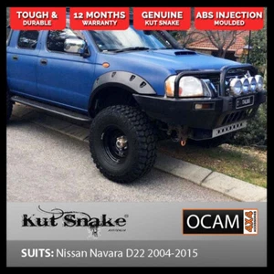 Kut Snake Flares Front Set for Nissan Navara D22 2004-2015 Front Wheels Only ABS - Picture 1 of 12