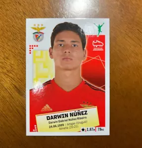 DARWIN NUNEZ ROOKIE Panini Futebol 2020-21 #52 Uruguay Darwin Núñez - Picture 1 of 2