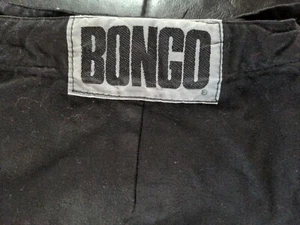 Bongo, Vintage 80s Black denim skirt, side zip Woman's juniors size 13 USA - Picture 1 of 6
