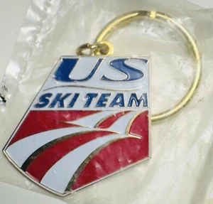 VINTAGE Very Rare New US TEAM gold Keychain Charm Dannon - Picture 1 of 2