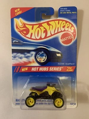 Hot Wheels 1994 Hot Hubs Serie 4/4 Suzuki Quad Racer Amarillo #311 Tarjeta Azul 1:64 Foto 1 de 2