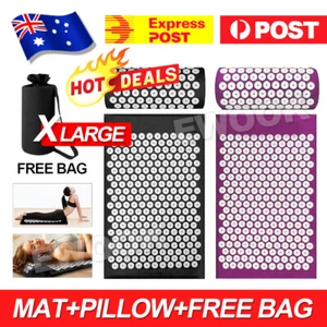Massage Acupressure Mat Yoga Shakti Sit Lying Mats Pain Stress Soreness Relax AU - Picture 1 of 14