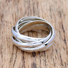925 Sterling Silver Ring 3MM Rolling Band Handmade Designer Women Band Thumb ALL