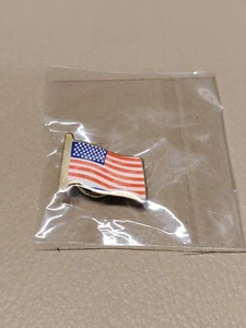 American Flag Lapel Pin USA Patriotic Pin Pinback - Picture 1 of 4