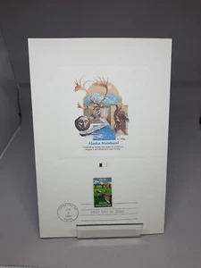 ALASKA STATEHOOD 1959-1984 STAMP W/ POSTCARD ~FIRST DAY OF ISSUE! - Picture 1 of 2