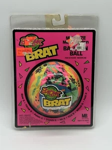 Vintage 1989 BalZac Milton Bradley Balloon Ball Cloth Blue & Neon BNIB NOS - Picture 1 of 7