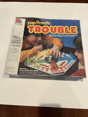 Trouble Pop O Matic Board Game 1986 Milton Bradley Complete Popper Good! - Image 1 of 2