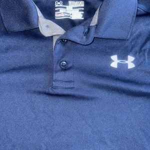 Under Armour Youth Boys HeatGear Short Sleeve Athletic Polo Shirt - SIZE MEDIUM - Picture 1 of 7