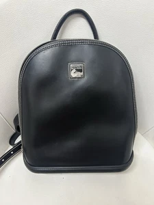 Dooney and Bourke schwarz Glattleder Sonnenschirm Rucksack kostenloser Versand verstellbar - Bild 1 von 9