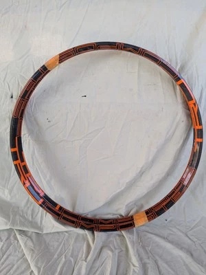 Tru Composites 29" Mountain/700c Gravel Rim Set 32-hole 23mm Black W Orange - Image 1 of 4