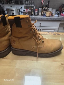 Timberland Men's REDWOOD FALLS WATERPROOF Full Grain Leather Boots Size 9.5 - Picture 1 of 22