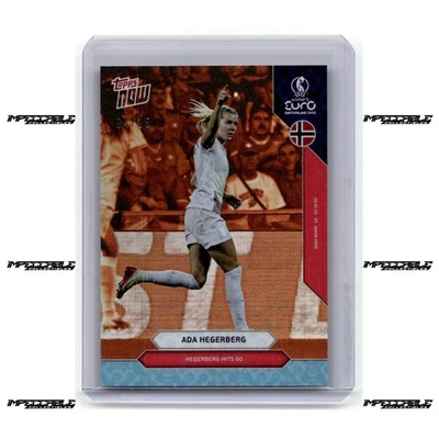 2025 Topps Now Women's Euro - Orange #2 Ada Hegerberg /25 Hegerberg Hits 50 - Image 1 of 2