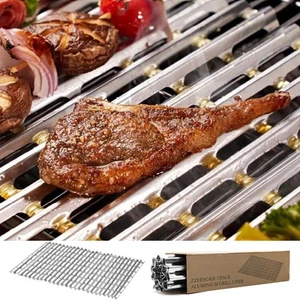15 Pack BBQ Disposable Aluminum Liners, 12" x 17.7" Disposable Grill Grates V... - Picture 1 of 8