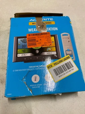 Acurite WX Station w/ Color Display, Indoor/Outdoor, Forecast & Alarms - Image 1 of 2