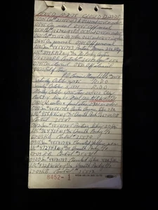 Cuaderno de colección 1975 Police Blotter New York City Beat Cop Patrol  - Imagen 1 de 10