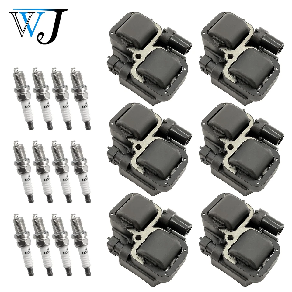 6X Ignition Coil+Iridium Spark Plug For 2001-2005 Mercedes-Benz C240  - Image 1 of 4