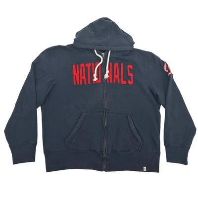 Chaqueta con capucha cremallera completa de los Washington Nationals MLB para hombre marca XL '47 polar Foto 1 de 4