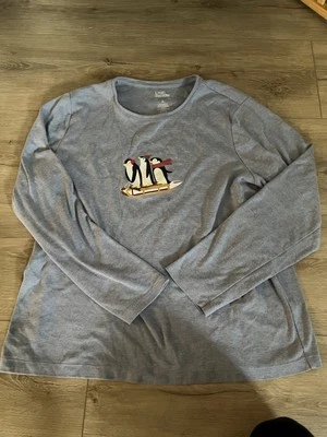 Camiseta clásica de manga larga Penguin Christmas Foto 1 de 4