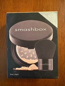 LARGE Smashbox Halo Hydrating Perfecting Powder & Brush set Fair 0.75oz 21g HTF - Picture 1 of 5