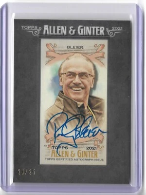 2021 Topps Allen and Ginter Mini Autograph Rocky Bleier SSP /25 #FMA-RB NFL - Image 1 of 2