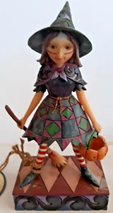Jim Shore Witch Way to Candy? Halloween Hexe 7" groß mit Etikett Top Zustand - Bild 1 von 1