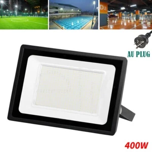 LED Flood light 400W IP65 Outdoor Spotlight Bright Security Lights Garden Plug - Picture 1 of 12