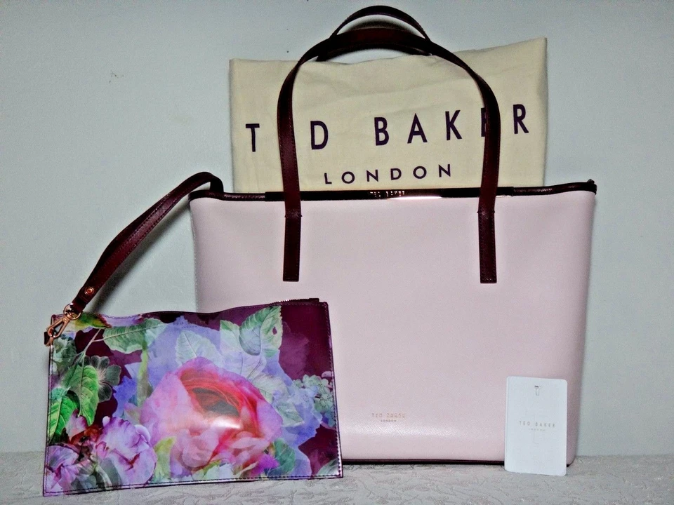 Ted Baker London Aeriel Crosshatch Faux Leather SHOPPER Oxblood