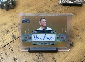 1/1 2025 Leaf Metal Poker Ben Lamb #BW-BL1 Gold Bracelet Winners - Picture 1 of 3