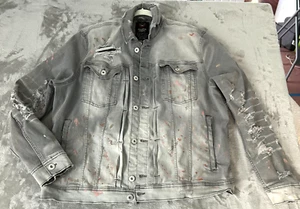Jordan Craig Legacy Edition Men’s 3XL Seriously Distressed Trucker Denim Jacket - Picture 1 of 22
