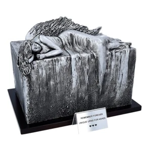 Unica Urna Artistica Angelo a Riposo Urna Adulto Unica Statua Omaggio - Foto 1 di 13