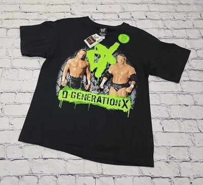 Camiseta WWE D Generation X Brilla en la Oscuridad Grande NUEVA NUEVA CON ETIQUETAS RARA Foto 1 de 4