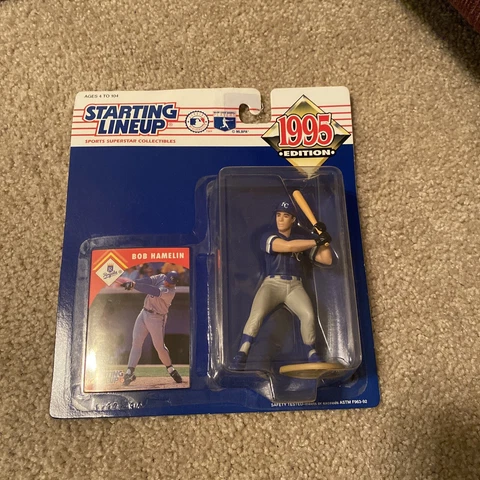 Bob Hamelin 1995 Starting Lineup Kansas City Royals MLB Action Figure and Card Cover