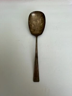 Vintage R Wallace Gravy Spoon 1835 Pat. 1924 8.75" Long, silver-plate - Image 1 of 4