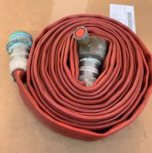 Angus Duraline Bronze End Heavy Duty Lay Flat Fire Hose 51mm x 12m - 12/16 - Picture 1 of 5