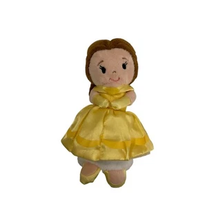 Disney Belle Stuffed Plush Toy 5" Beauty and the Beast Princess Yellow Dress - Foto 1 di 6