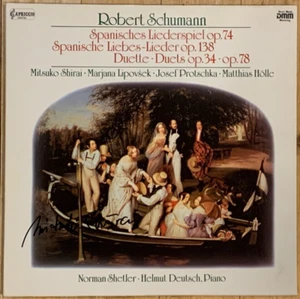 Signed by MITSUKO SHIRAI Schumann Lieder & Duets Original Capriccio LP Signiert - Picture 1 of 4