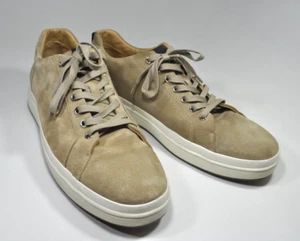 George Brown BILT Mens Tan Suede Leather Fashion Sneakers Shoes Size 12 / 46 - Picture 1 of 7