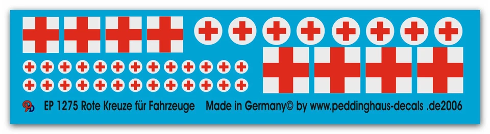 Peddinghaus 1275 1/35 Rossi Croci per Veicoli - Immagine 1 di 1