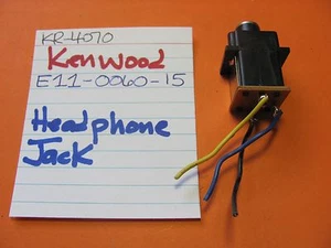 📈KENWOOD E11-0060-05 HEADPHONE JACK KR-4070 RECEIVER - Picture 1 of 2