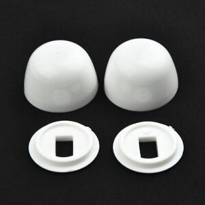 Elevate Bathroom Elegance with Reliable Stinkpot Bolt Cover White 2 Pairs