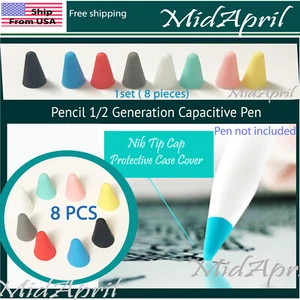Apple Pen Nib Tip Cap Schutzhülle Case Cover Pencil 1/2 Generation Stift  - Bild 1 von 4