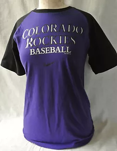 COLORADO ROCKIES NIKE TSHIRT Kids M 12-14 or Small Adult Genuine MLBP 2010 - Picture 1 of 6