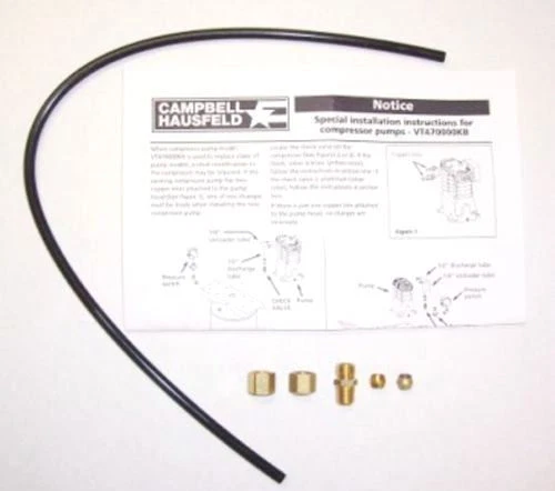 Kit de tubo de válvula de retención de compresor de aire Campbell Hausfeld MP513901SJ Foto 1 de 1