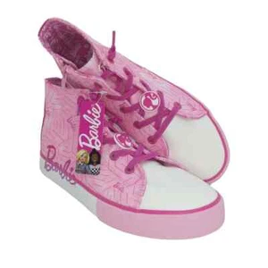 NUEVO para mujer Barbie con caja rosa y blanco con top alto de gráficos - talla 5 - Imagen 1 de 9