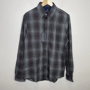 Camisa para hombre Ben Sherman manga larga M multicolor a cuadros algodón nueva con etiquetas - Imagen 1 de 6