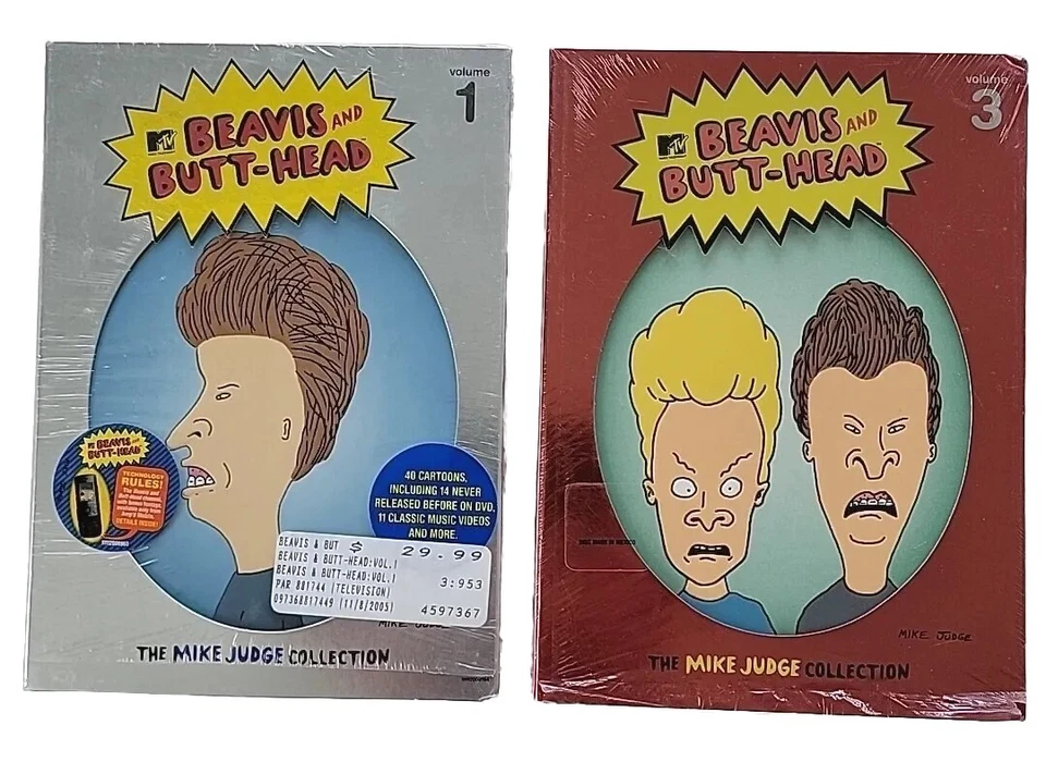 Beavis & Butt-Head Volumes 1+3 The Mike Judge Collection Sony 6 DVD's  - Image 1 of 4