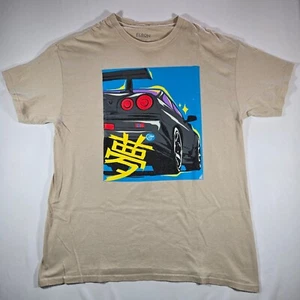 Eldon NISSAN SKYLINE R34 Tan Graphic T-Shirt -- LARGE - Picture 1 of 7