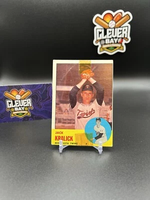 1963 TOPPS BASEBALL #448 JACK KRALICK TWINS VG/EX (CBWM) - Image 1 of 2