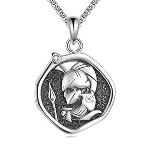 YFN Athena Necklace Sterling Silver Religious Protector Pendant Greek God Jew... - Picture 1 of 7