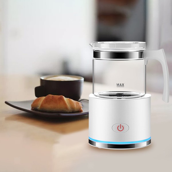 450ml Milk Frother Warmer Coffee Hot Chocolates Cappuccino Milk Foamer Photo Related